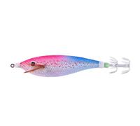 Glowing Horizontal Squid Trolling Lure 11CM/13.4G Luminous Squid Jig Jigging Fishing Lure Floating Squid Jigging Eging Wood Shrimp Hooks Artificial Octopus Hook for Fishing (2)