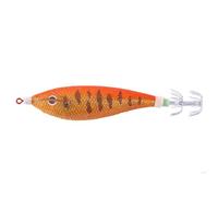 Glowing Horizontal Squid Trolling Lure 11CM/13.4G Luminous Squid Jig Jigging Fishing Lure Floating Squid Jigging Eging Wood Shrimp Hooks Artificial Cuttlefish Bait for Fishing (7)