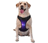 Glowing Icebergs Dog Harness - Equipped with pet Leash Reflective Straps and Quick Release Buckles - Suitable for All Types of Dogs