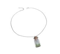 Glowing In Dark Specter Drop Earrings Necklace Rings Drifting Bottle Detail For Halloween Day Of The Dead Celebration