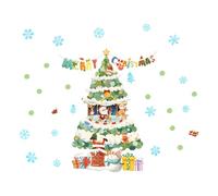 Glowing In The Dark Christmas Decals,Removable Blue Luminous Window Stickers | Christmas Glowing Snowflakes Wall Stickers | for Home, Room, Shop and Bedroom