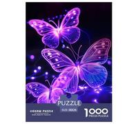 Glowing Insect And Bug Patterns 1000pcs Animation Paper Jigsaw Puzzle Impossible Puzzle Beautiful Decoration for Adults And Kids 38x26cm/1000pcs