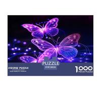 Glowing Insect And Bug Patterns Jigsaw Puzzles Puzzle for Adults Kids. 1000 Piece Whimsical Challenge Toy Educational Game Home Decoration for Educational Games Gifts 38x26cm/1000pcs