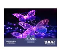 Glowing Insect And Bug Patterns Jigsaw Puzzles Puzzles for Adults Kids. 1000 Pieces Impossible Challenge Toy Educational Games Home Decoration for Educational Games Gifts 70x50cm/1000pcs
