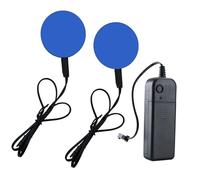Glowing LED Eyes, EL Panel Light, Bright Electroluminescent El Sheet Panel, 50mm Round DIY Cuttable Neon Light for Cosplay Costume, Superhero Mask, Halloween Party Decoration, Helmet, Robot Eyes