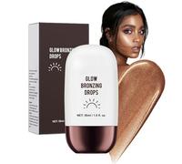 Glowing Liquid Bronzer - Bronzing Drops - Tan Face Drops -Liquid Bronzing Drop for Body - Tan Luxe Face Tanning Drop for Contour Makeup & Natural Glow - Luxe Champagne Shimmer 03