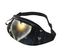 Glowing Love Fanny Pack for Men Women, Fashion Festival Fanny Pack, Travel Sport Walking Waist Bag