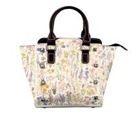 Glowing love heart Women Top Handle Shoulder Bag Personality Rivet Satchel Tote Middle Size Handbag Purse Bag, Rbdutf6h, One Size