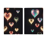 Glowing Love Passport Holder Personalized Passport Wallet for Women Men Travel Document Organizer Holder