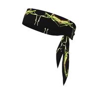 Glowing Mantis Sweat-Absorbing Sports Headband, Non-Slip and Adjustable, Running, Basketball, Yoga Sports Headband