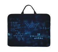 Glowing Mathematical Physics Chemistry Formulas, 14 Inch Laptop Sleeve, Notebook Bag Laptop Case Sleeve Briefcase with Handle