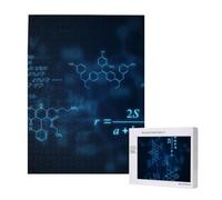Glowing Mathematical Physics Chemistry Formulas,500 Pieces Wooden Jigsaw Family Game Jigsaw Puzzles for Adults Teens