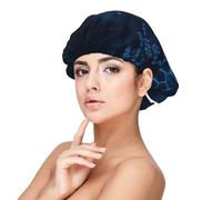 Glowing Mathematical Physics Chemistry Formulas,Adult's Satin Sleeping Cap - Women's Elastic Sleep Bonnet, Adjustable Overnight Hair Cover