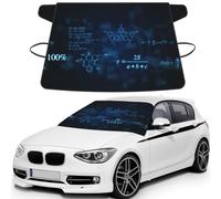 Glowing Mathematical Physics Chemistry Formulas, Car Windshield Cover, Protective Windscreen Cover - Snow Ice Sun UV Dust Water Resistant - Fit for Most Cars