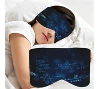 Glowing Mathematical Physics Chemistry Formulas, Sleep Mask for Home Travel, Full Eye Covers Light Blocking Eye Mask Sleep Eye and Ear Muffs