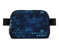 Glowing Mathematical Physics Chemistry Formulas, Square Waist Bag Travel Bum Bag Casual Chest Bag Fanny Pack for Men Women