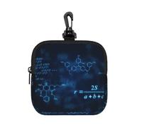 Glowing Mathematical Physics Chemistry Formulas, Square Zipper Storage Bag, Neoprene Coin Purse, Small Wallets, Change Pouch, Change Purse