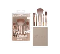 Real-Techniques Makeup-Brushes Brush-SetsNew Nudes On-The-Glow Mini Brush Set Mini Multitask Brush 130 + Mini Medium Shadow Brush 133 + Mini Smudge Brush 132 + Mini Definer Brush 134 + Mini Kitten Paw