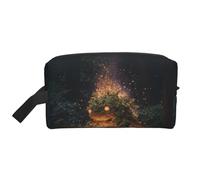 Glowing Monster Portable Large-Capacity Double-Sided Printed Travel Toiletry Storage Bag, a Must-Have for Travel.