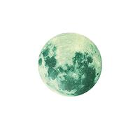Glowing Moon in Space Decal The Dark Wall Luminous Planet Sticker Wall Sticker Mirrors for Wall (C, One Size)