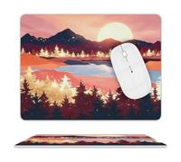 Glowing Mountain Landscape Mouse Pad Mouse Mat 10 X 8 Inch