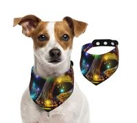 Glowing Mushroom Dog Bandana for Small Medium Large Dogs, Cat Dogs Kerchief Triangle Bibs Scarf for Girl Or Boy