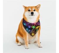 Glowing Mushroom Dog Bandana for Small Medium Large Dogs, Cat Dogs Kerchief Triangle Bibs Scarf for Girl Or Boy