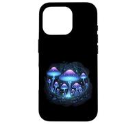 Glowing Mushrooms Forest Night Scene Case for iPhone 16 Pro