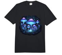 Glowing Mushrooms Forest Night Scene Comfort Colors Adult Heavyweight T-Shirt