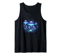 Glowing Mushrooms Forest Night Scene Tank Top