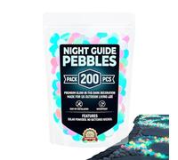 Glowing Pebbles for Garden Outdoor 200 Pieces Stepping Rocks Aquarium Decor