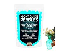 Glowing Pebbles for Garden Outdoor, Stepping Rocks Aquarium Decor - Glowing Garden Stones Pebbles | for Fish Tank Aquarium Landscape Patio Balcony Walkway Pathway Park