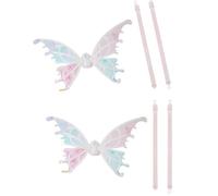 Glowing Pet Wing Battery Power Illuminations Easily Clip Texture for Nighttimes Use Easy to Put on and Take Off Lamp Wing