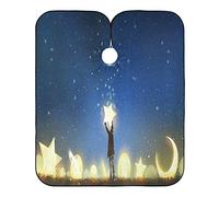 Glowing Planet Little Boy Haircut Capes Waterproof Hairdressing Apron Easy Clean Barber Cape For Barbershop Beauty Shops Home 140X168Cm