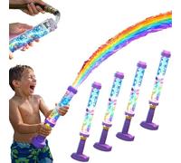 Glowing Rainbow LED Water Blaster, Creativity Squirt Water Blaster Guns,Firework Spray Water Soaker Toys for Pool Party Outdoor Summer Water Games-2Pcs