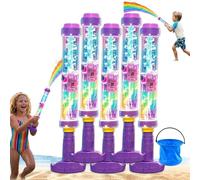 Glowing Rainbow LED Water Blaster, Rainbow Water Gun, Firework Water Spray Gun With Lights, Summer Fun that Pops Like Magic, Water Blaster (5 PCS)