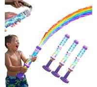 Glowing Rainbow LED Water Blaster, Summer Fun that Pops Like Magic, Creativity Fireworks Water Gun with Lights, Light-Up Splash Blasters for Outdoor Summer Pool Party Beach