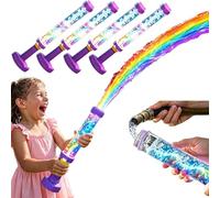 Glowing Rainbow LED Water Blaster | Summer Fun that Pops Like Magic!Creativity Squirt Water Blaster Guns,Firework Spray Water Soaker Toys for Pool Party Outdoor Summer Water Games (4pcs)(4pcs)