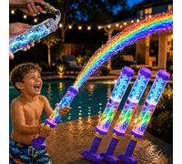 Glowing Rainbow LED Water Blaster, Summer Fun that Pops Like Magic!Creativity Squirt Water Blaster Guns, Firework Spray Water Soaker Toys, Summer Pool, Beach, Birthday Party Outdoor Game(3pcs)