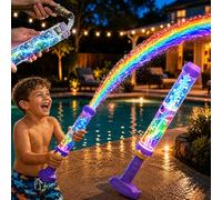 Glowing Rainbow LED Water Blaster, Summer Fun that Pops Like Magic!Creativity Squirt Water Blaster Guns, Firework Spray Water Soaker Toys, Summer Pool, Beach, Birthday Party Outdoor Game(1pcs)