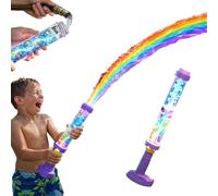 Glowing Rainbow LED Water Blaster - Summer Fun that Pops Like Magic Fireworks Water Gun, Glowing Rainbow Spray Water Soaker Toys for Pool Party Outdoor Summer Water Games