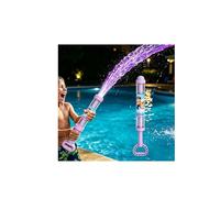 Glowing Rainbow LED Water Blaster,Summer Fun that PopsLike Magic,Fireworks Water Spray Gun with Lights,Pull Push Firework WaterBlaster Toys for Pool Party Outdoor Summer Wate r Games