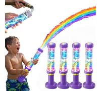 Glowing Rainbow Water Blaster | Summer Fun that Pops Like Magic!Creativity Squirt Water Blaster Guns,Firework Spray Water Soaker Toys for Pool Party Outdoor Summer Water Games (4 PCS)