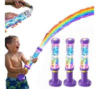 Glowing Rainbow Water Blaster | Summer Fun that Pops Like Magic!Creativity Squirt Water Blaster Guns,Firework Spray Water Soaker Toys for Pool Party Outdoor Summer Water Games (3 PCS)