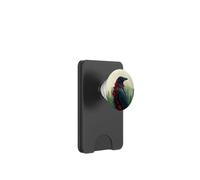 Glowing Raven Moon Design, Celestial Crow Art, Floral Night PopSockets PopWallet for MagSafe