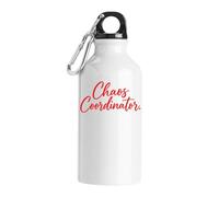 Glowing red chaos coordinator sign design Tourist Water Bottle White