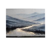 Glowing River Horizontal Wooden Puzzle 500 Pcs Develop Hands-on Skills for Relax and Parent-Child Interaction