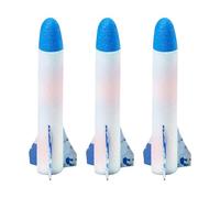 Glowing Rocket Launcher - LED Lighted Toy, Outdoor Launching Device, todler Safe With Foam Rockets | Exciting Activity For Backyard STEM Play, Boys Girls Fun, High Flying Action, Educational Science