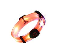 Glowing Safety Collar -LED Dog Collar - Pet Safety Band, Night Visibility Walking Gear, Bright Outdoor Pet Light With USB Charging System | Reliable Illumination Tool For Dark Path Travel