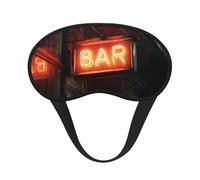 Glowing Signboard Blackout Sleep Mask for Travel Meditation Yoga Light Comfort Eye Mask with Elastic Strap